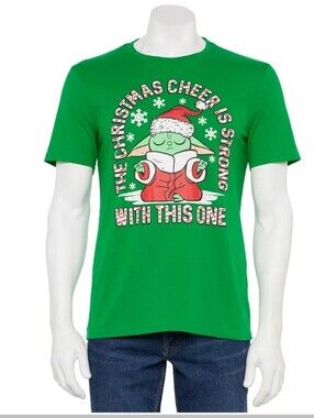 Star Wars Grogu Holiday Graphic Tee-SM